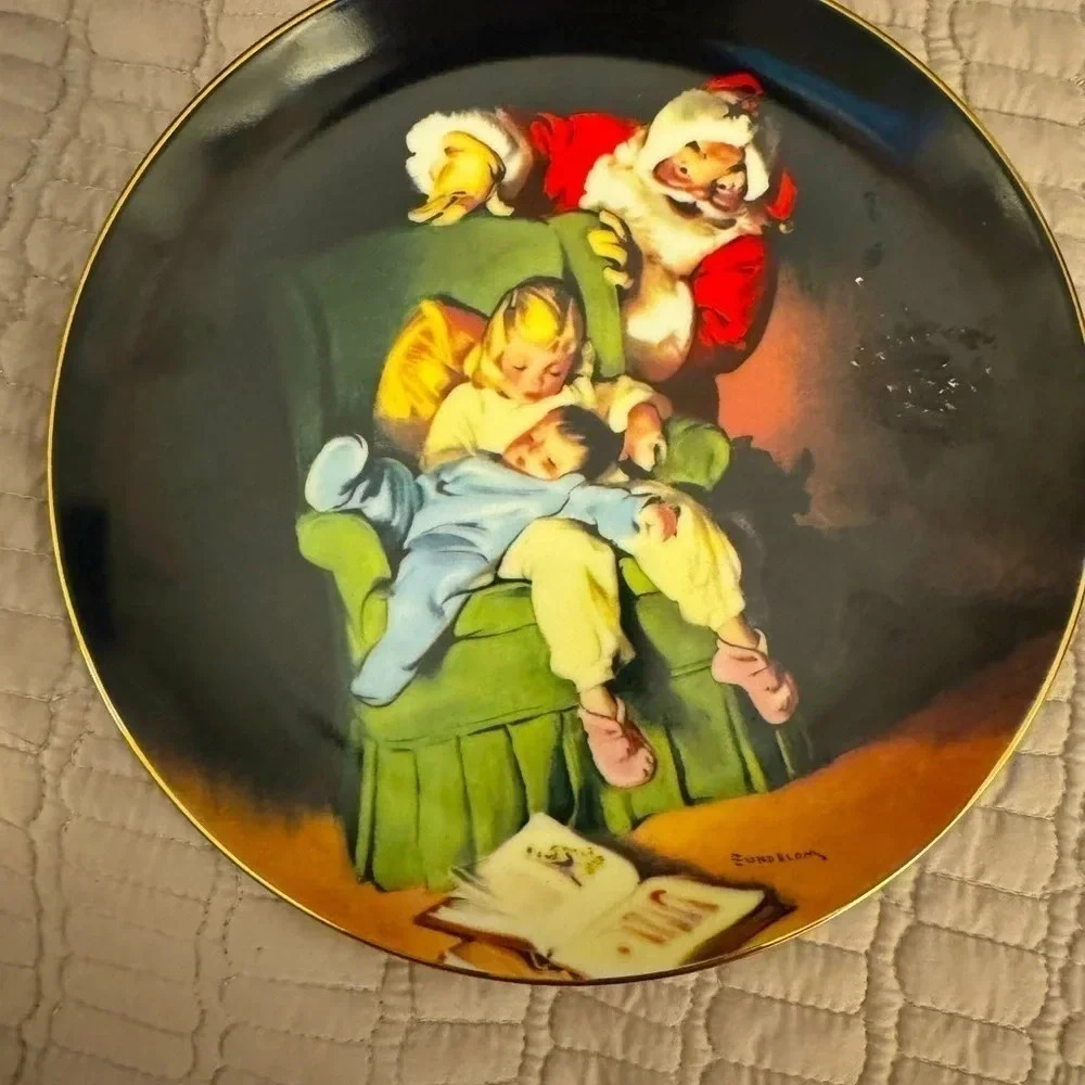 *Final Price* Edwin Knowles “Christmas Vigil” COA Plate #4991B EUC Holiday